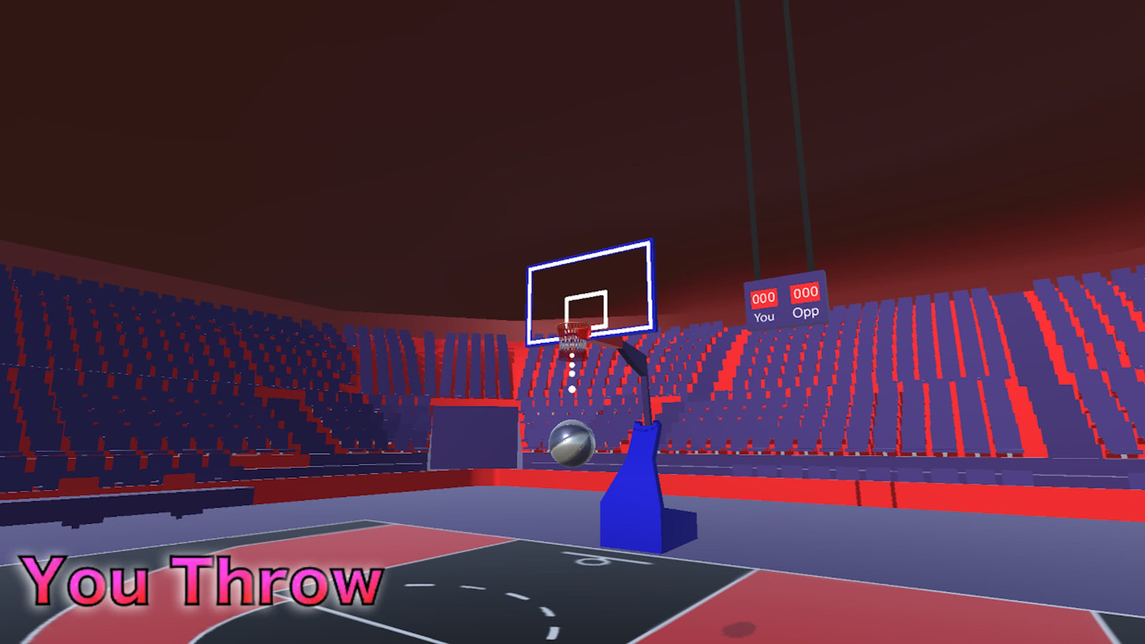 Free Throw Basketball Basketball shooting game: скриншот 1