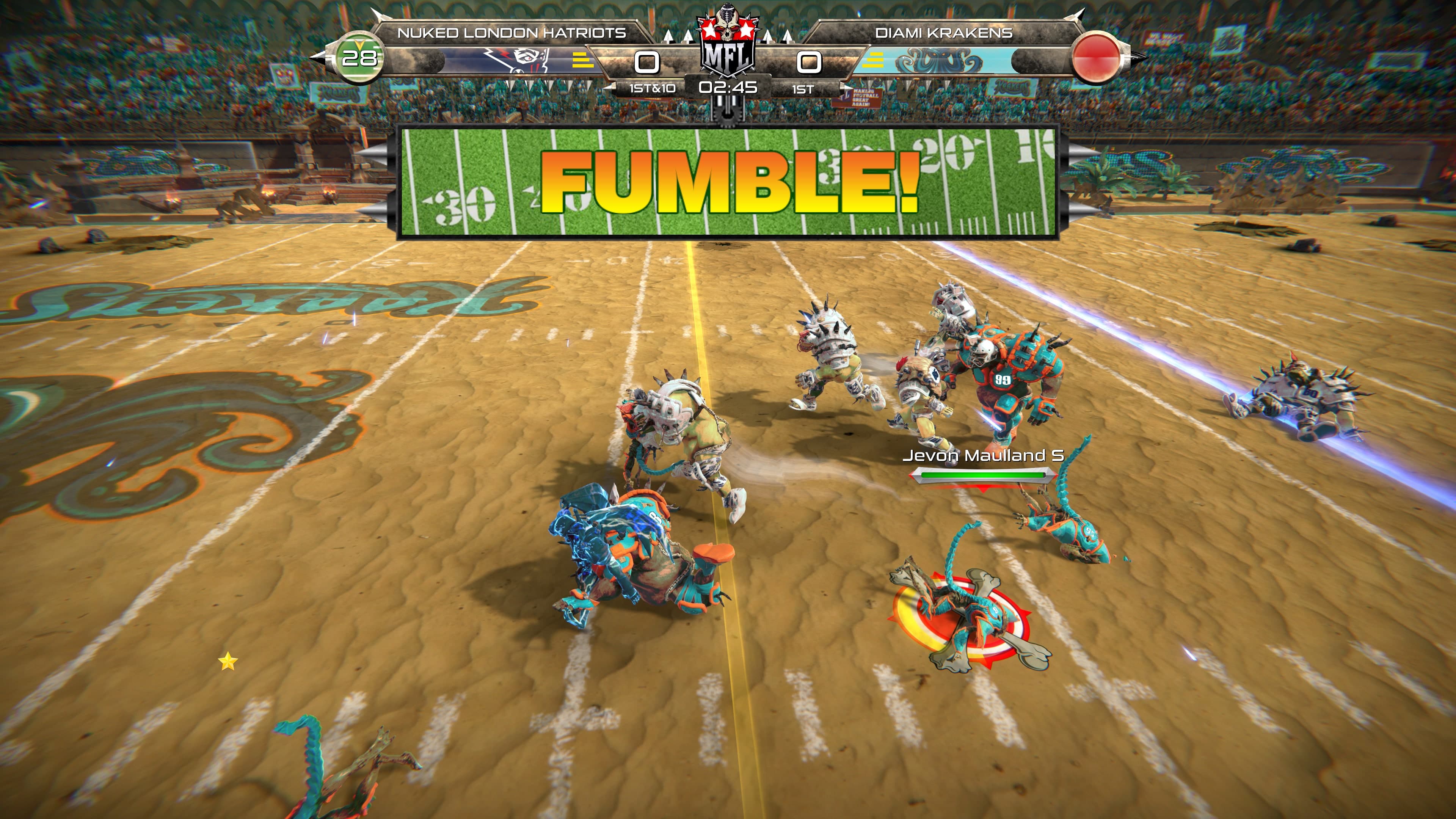 Mutant Football League - Diami Krakens: скриншот 2