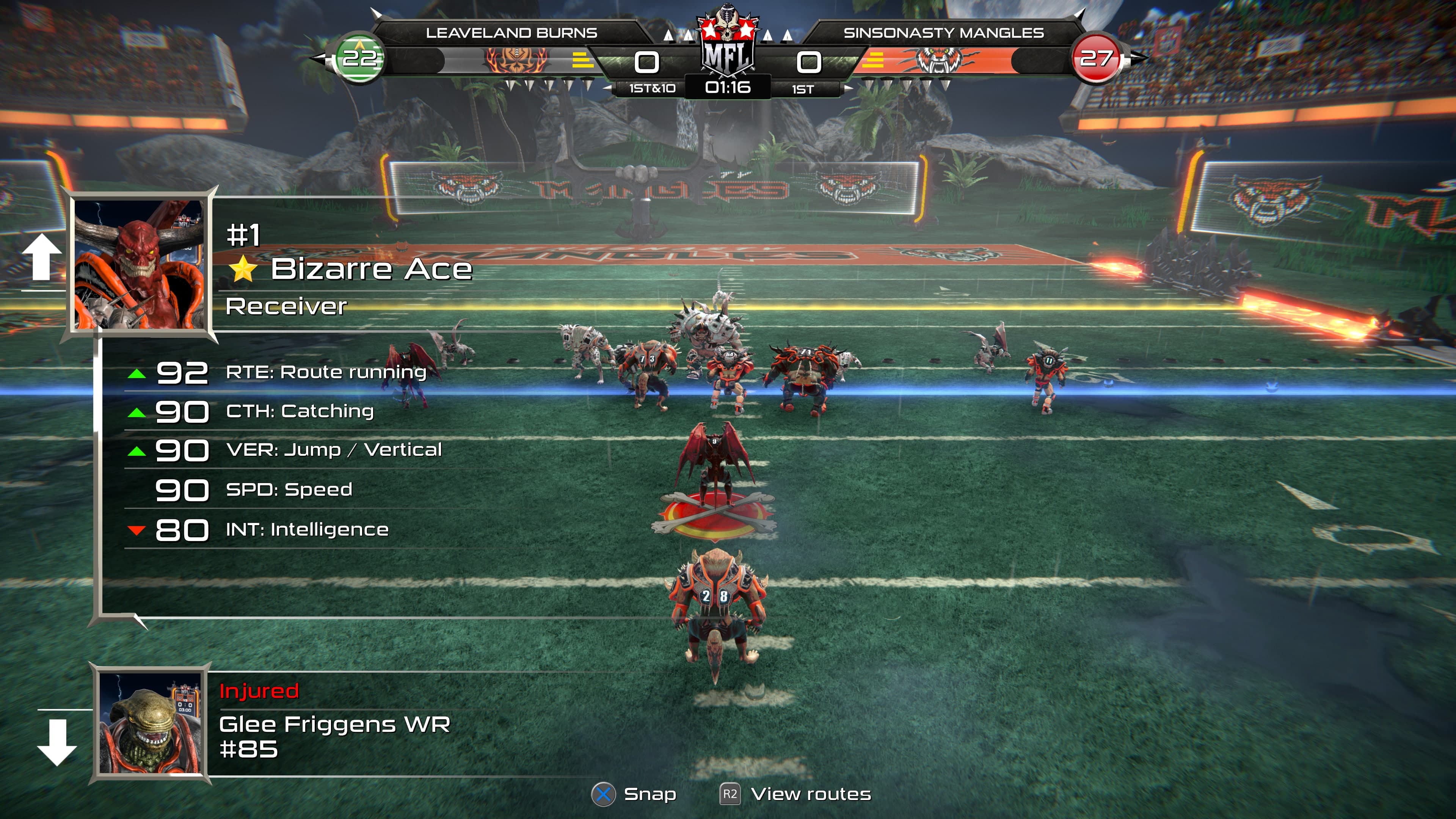 Mutant Football League - Sinsonasty Mangles: скриншот 5