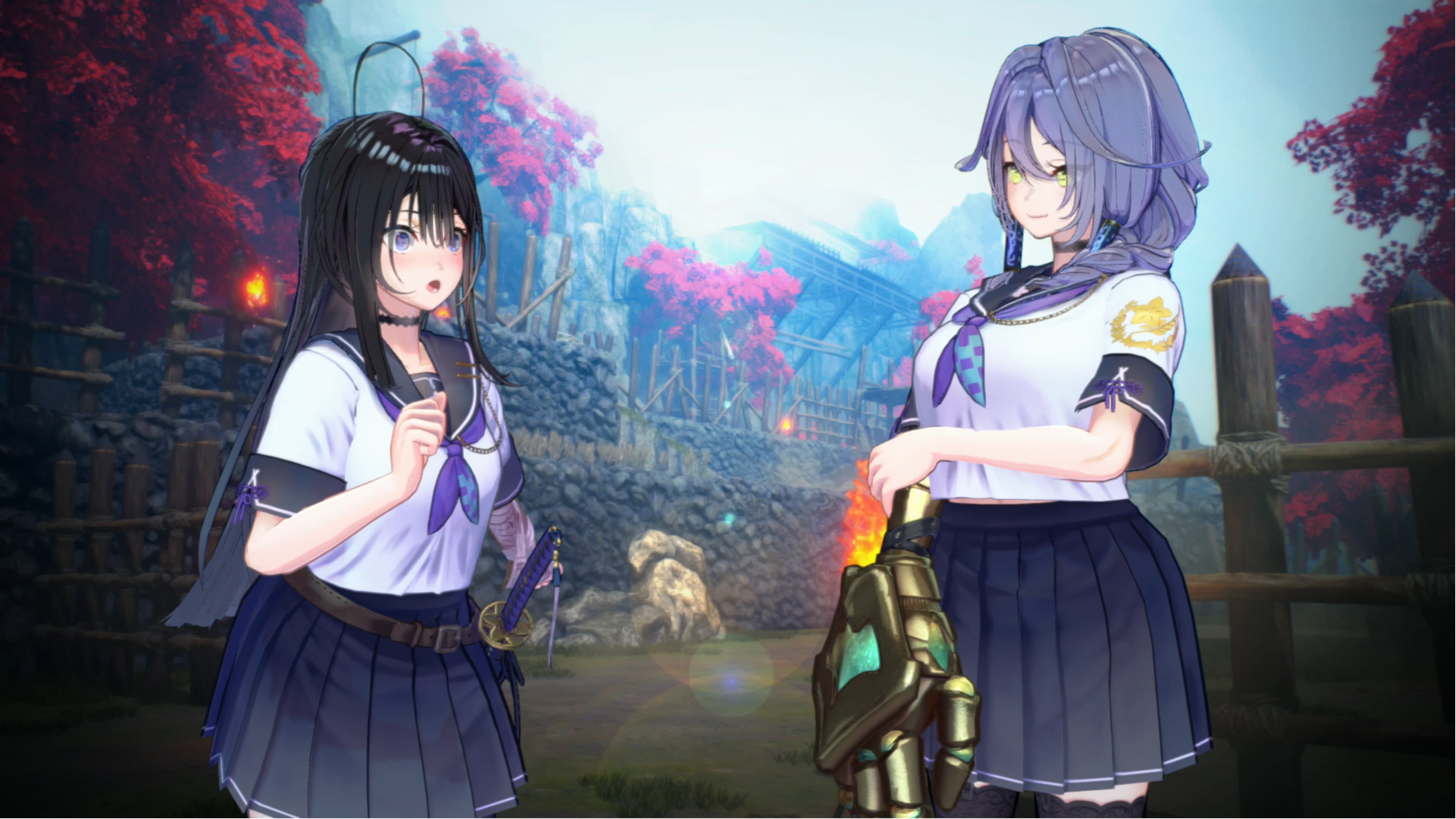 SAMURAI MAIDEN - Hagane's Costume: Matching Uniform 4-Color Set: скриншот 1