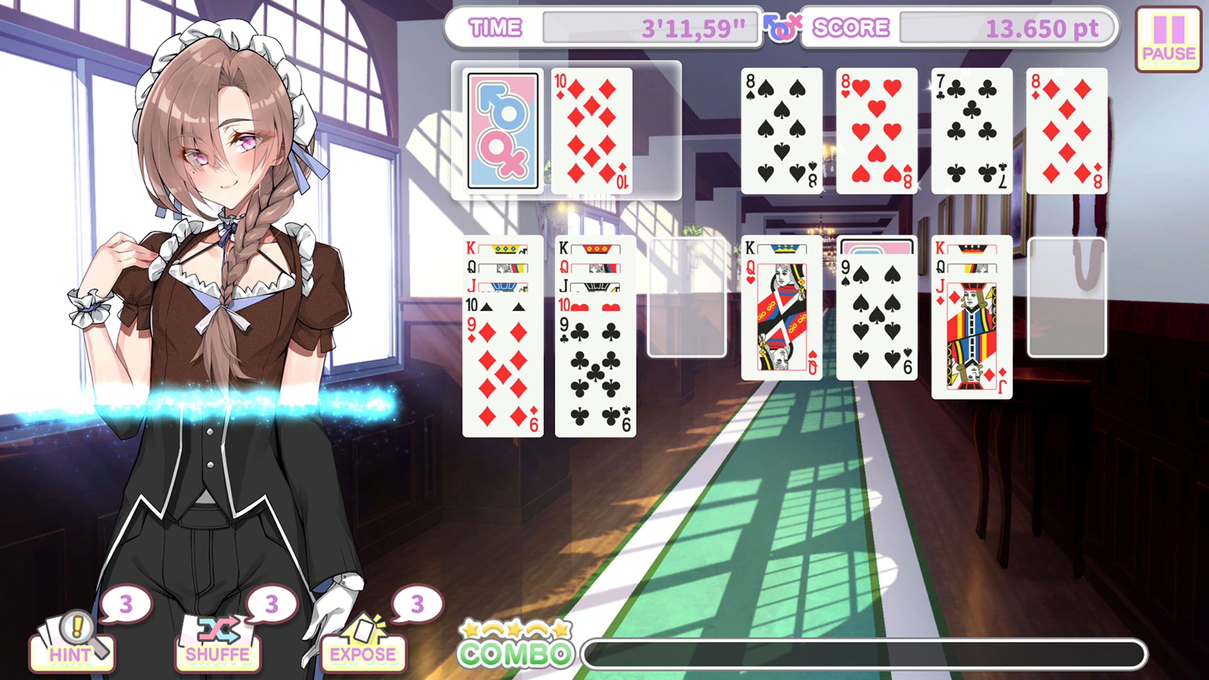 Otoko Cross: Pretty Boys Klondike Solitaire: скриншот 4
