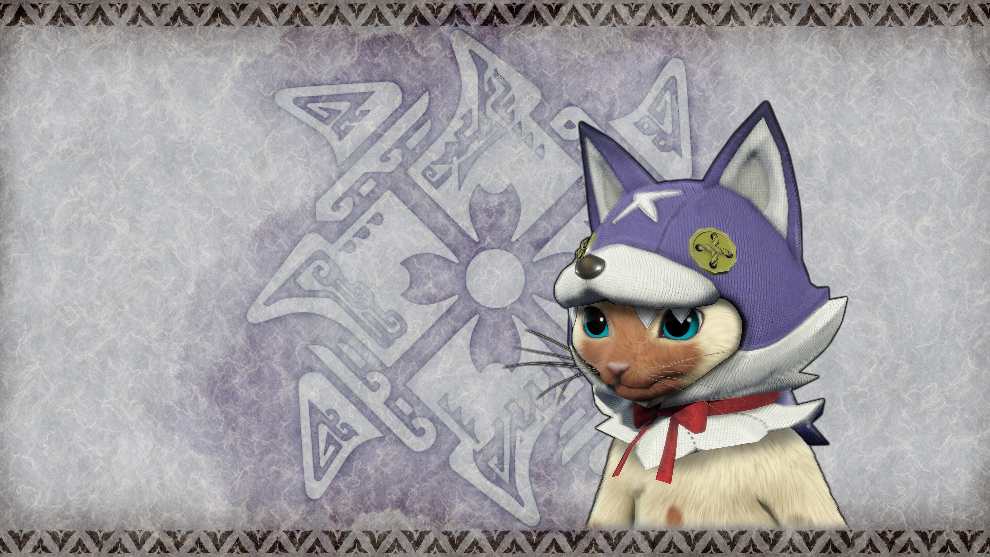 Monster Hunter Rise - "Canyne Mask" Palico layered armor piece Addon