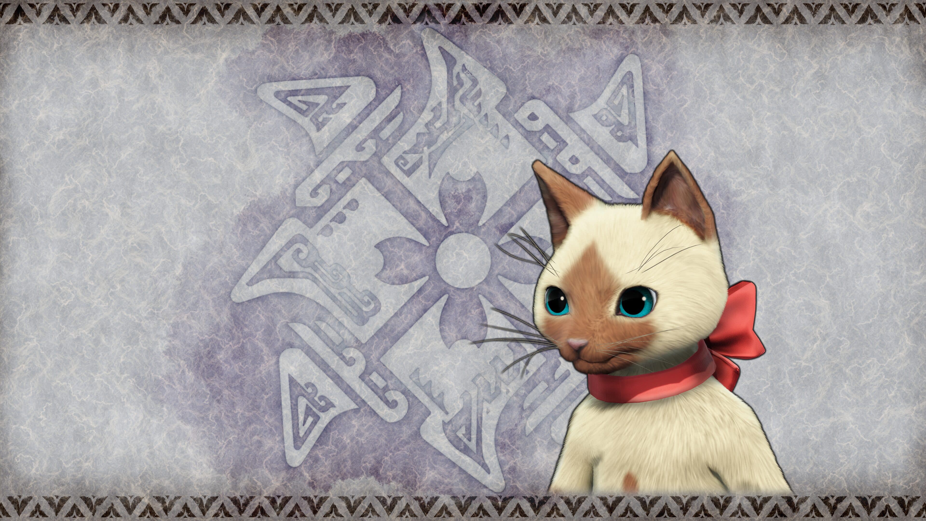 Monster Hunter Rise - "Bow Collar" Palico layered armor piece Addon