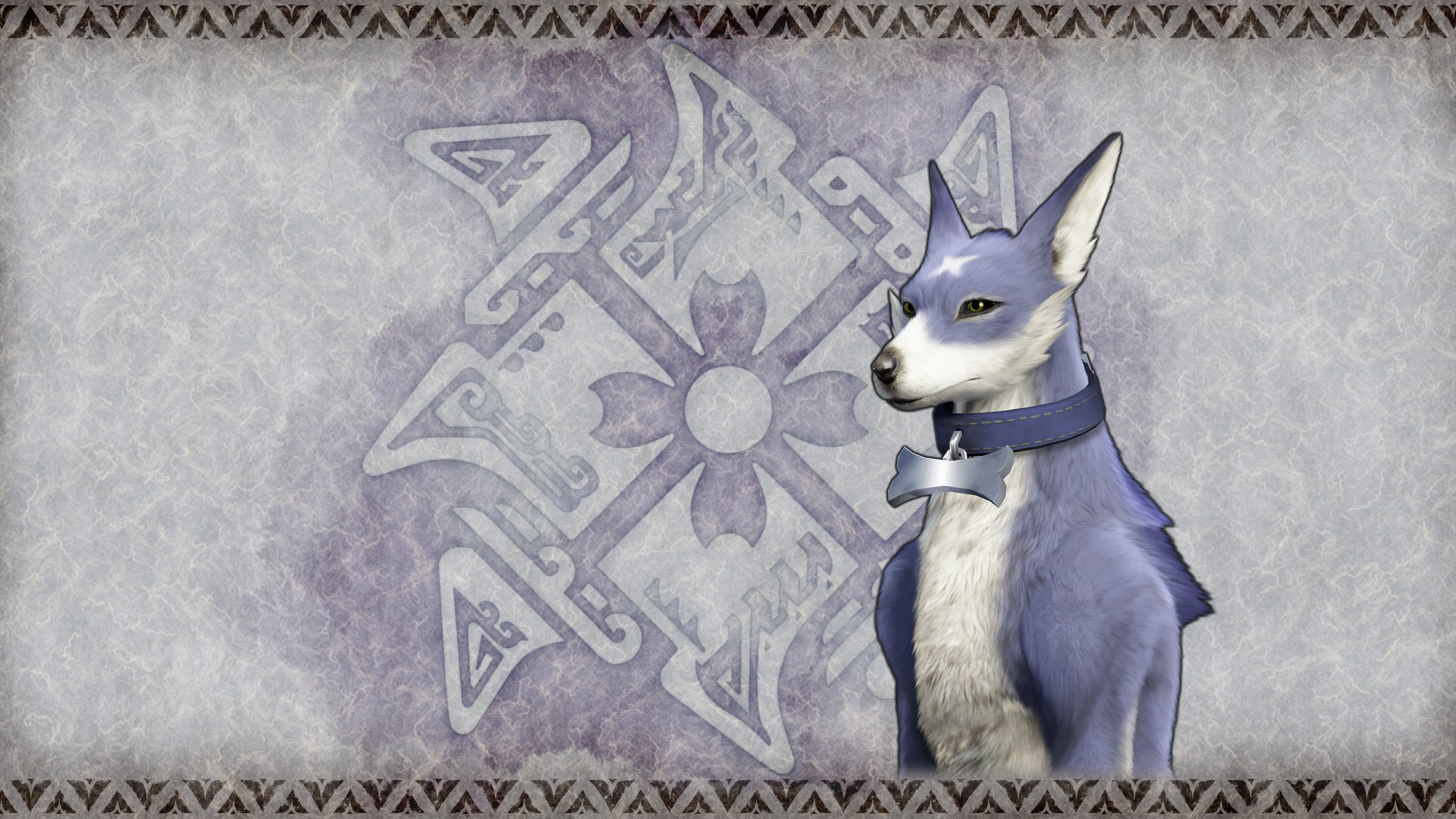 Monster Hunter Rise - "Bone Collar" Palamute layered armor piece Addon