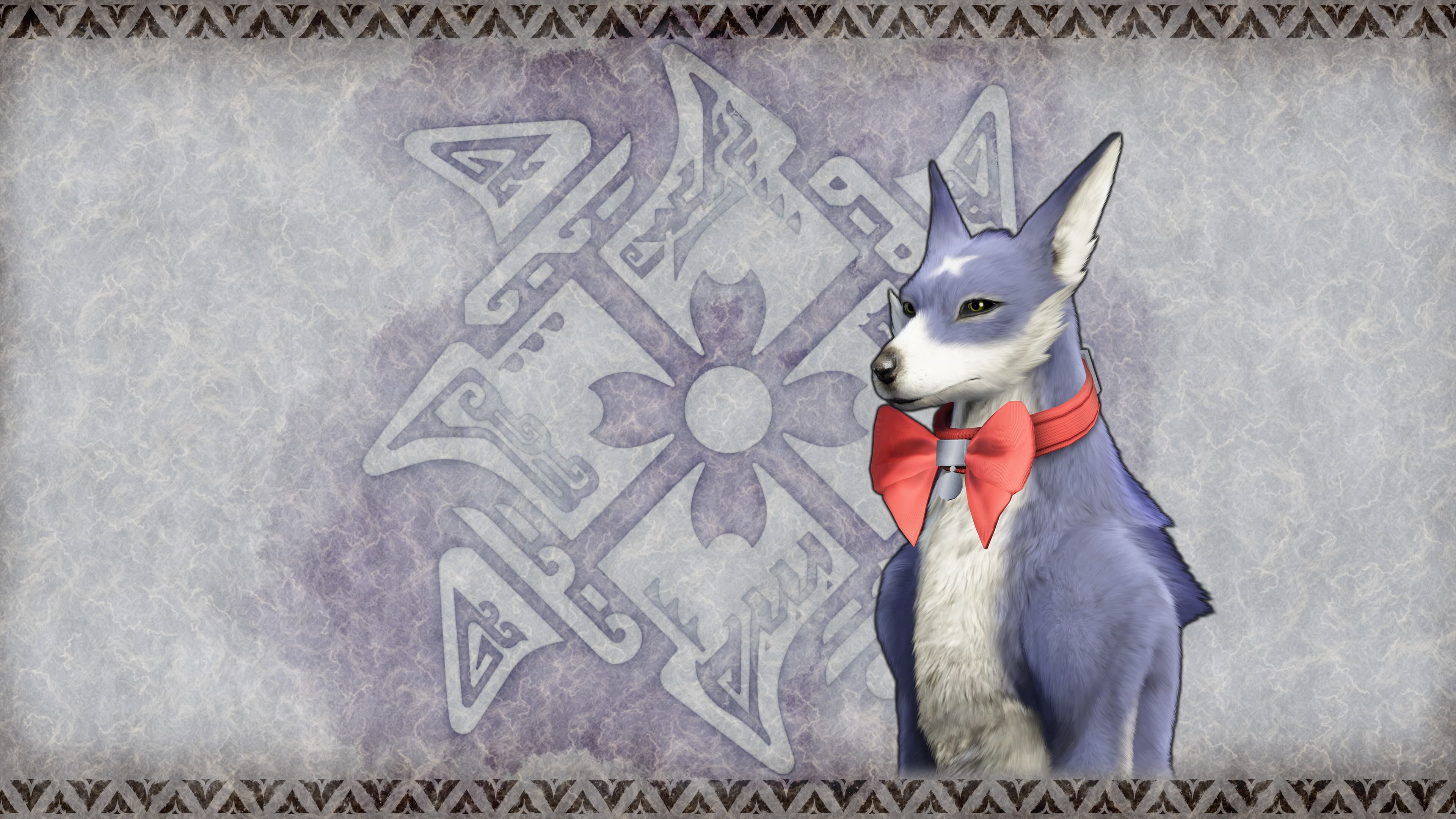 Monster Hunter Rise - "Bow Collar" Palamute layered armor piece Addon