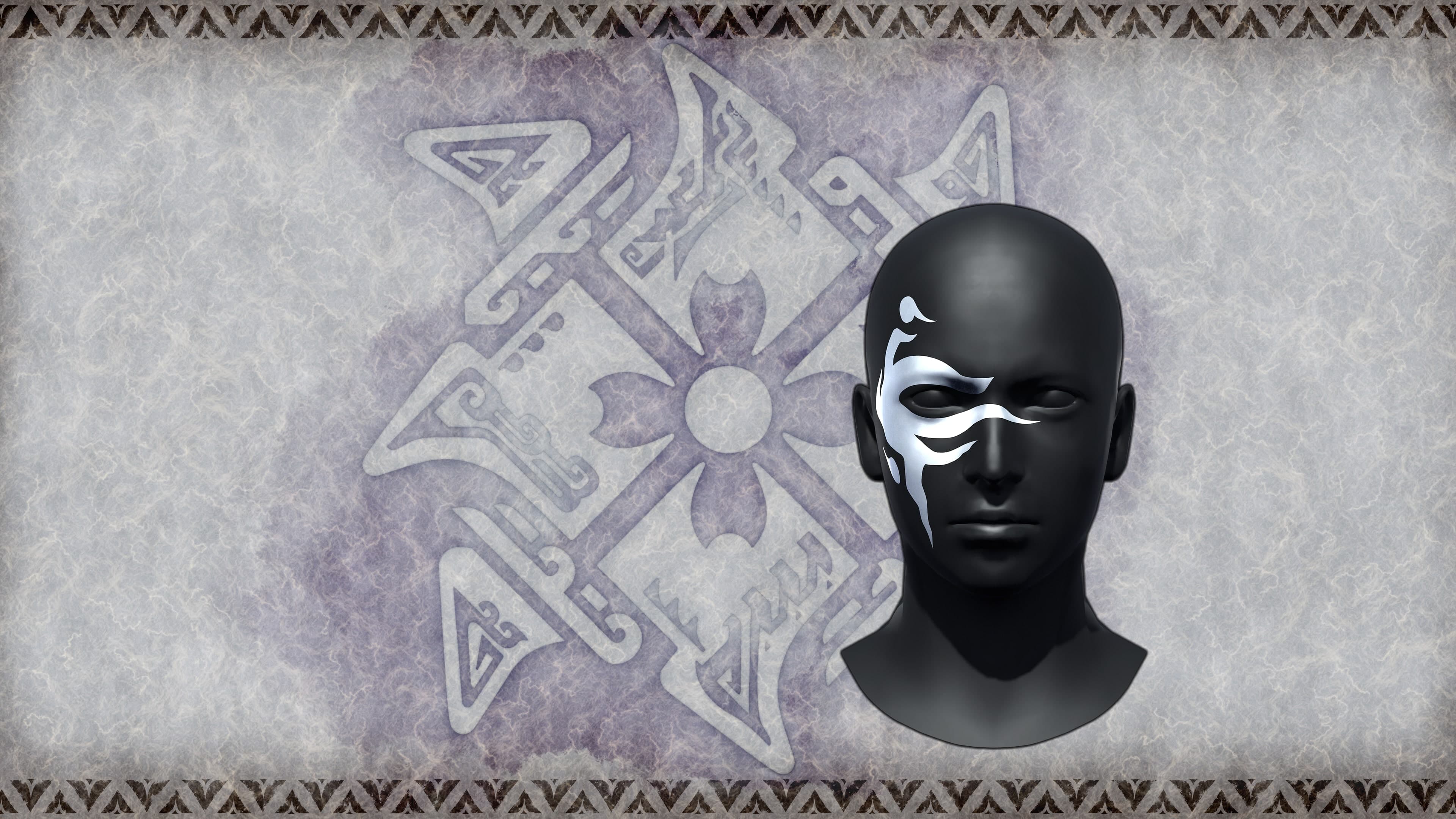 Monster Hunter Rise - "Cursed Flame" face paint Addon