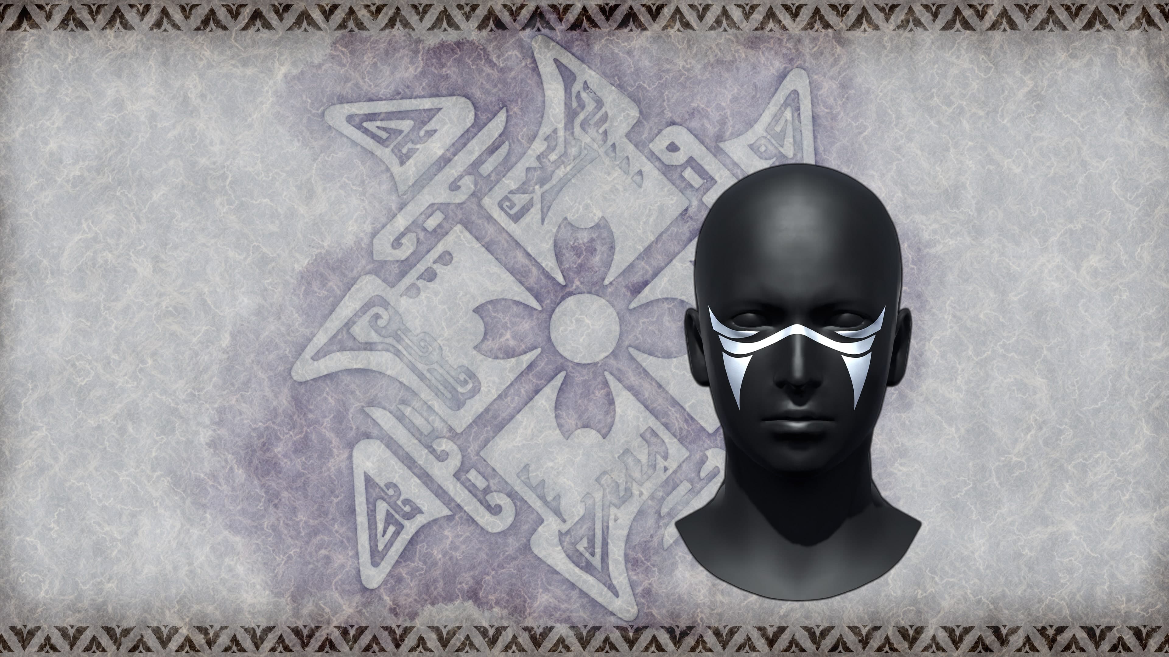 Monster Hunter Rise - "Cheek Tusk" face paint Addon