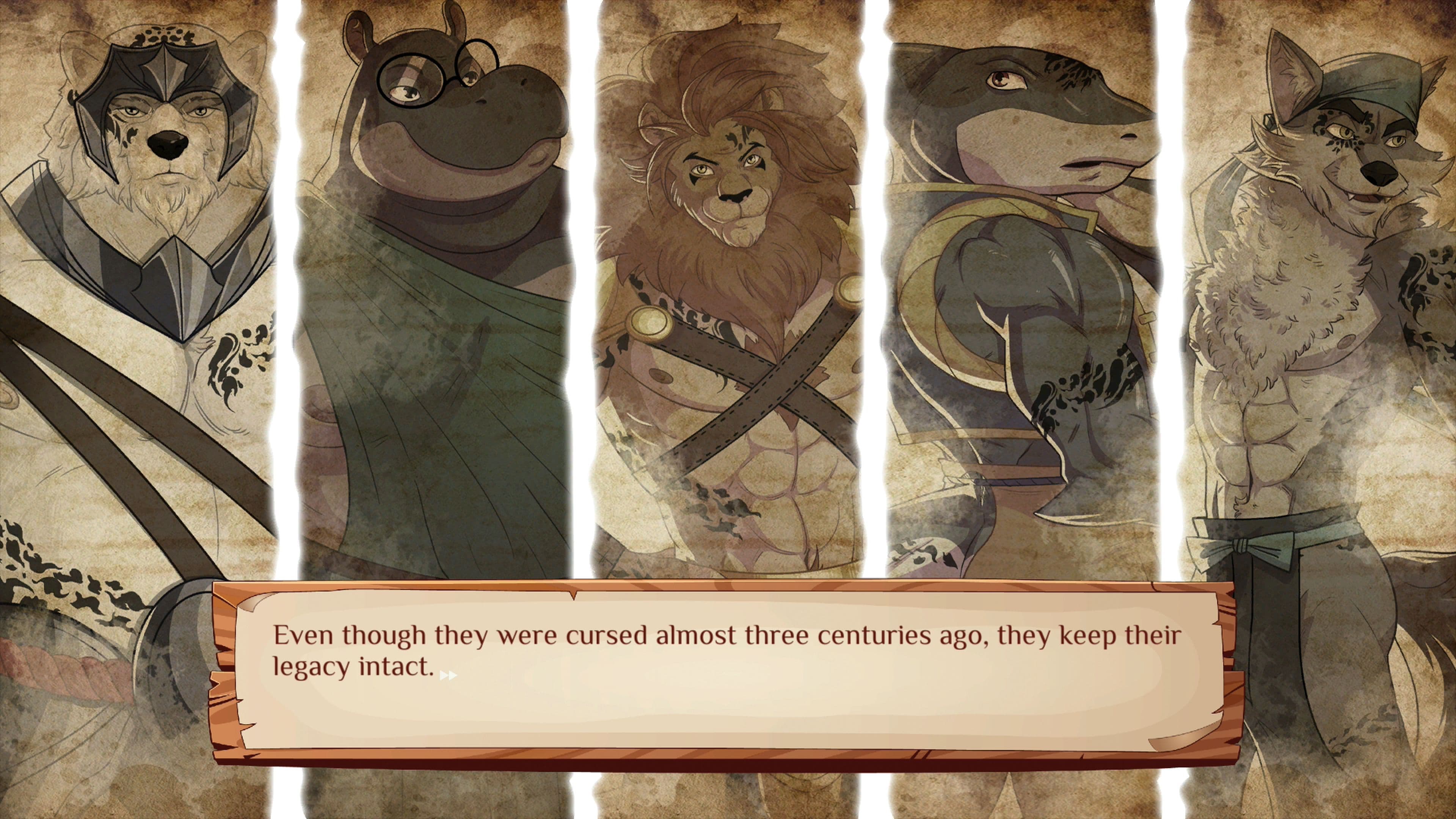 Burrow of the Fallen Bear: A Gay Furry Visual Novel: скриншот 3