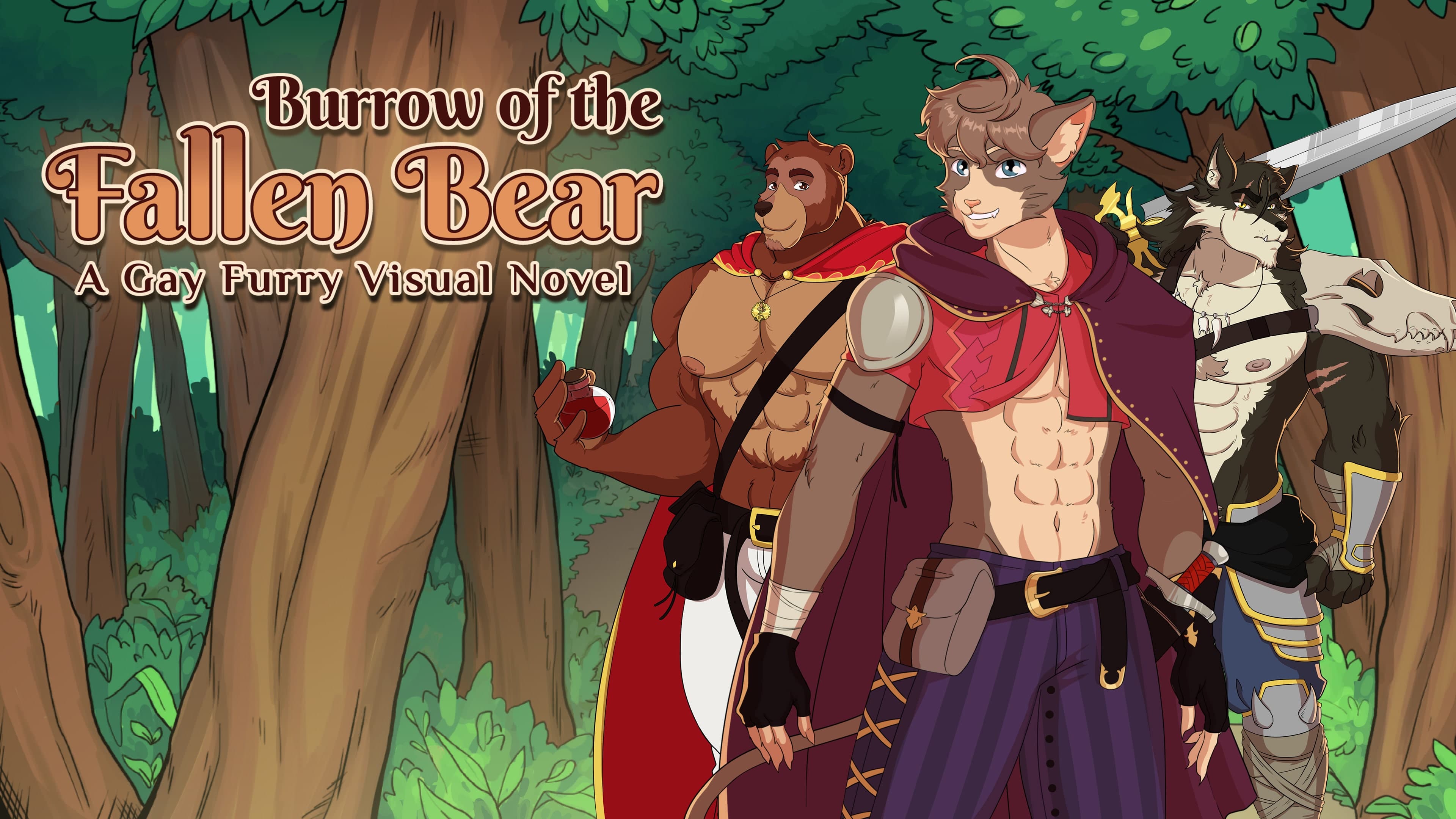 Burrow of the Fallen Bear: A Gay Furry Visual Novel Standard