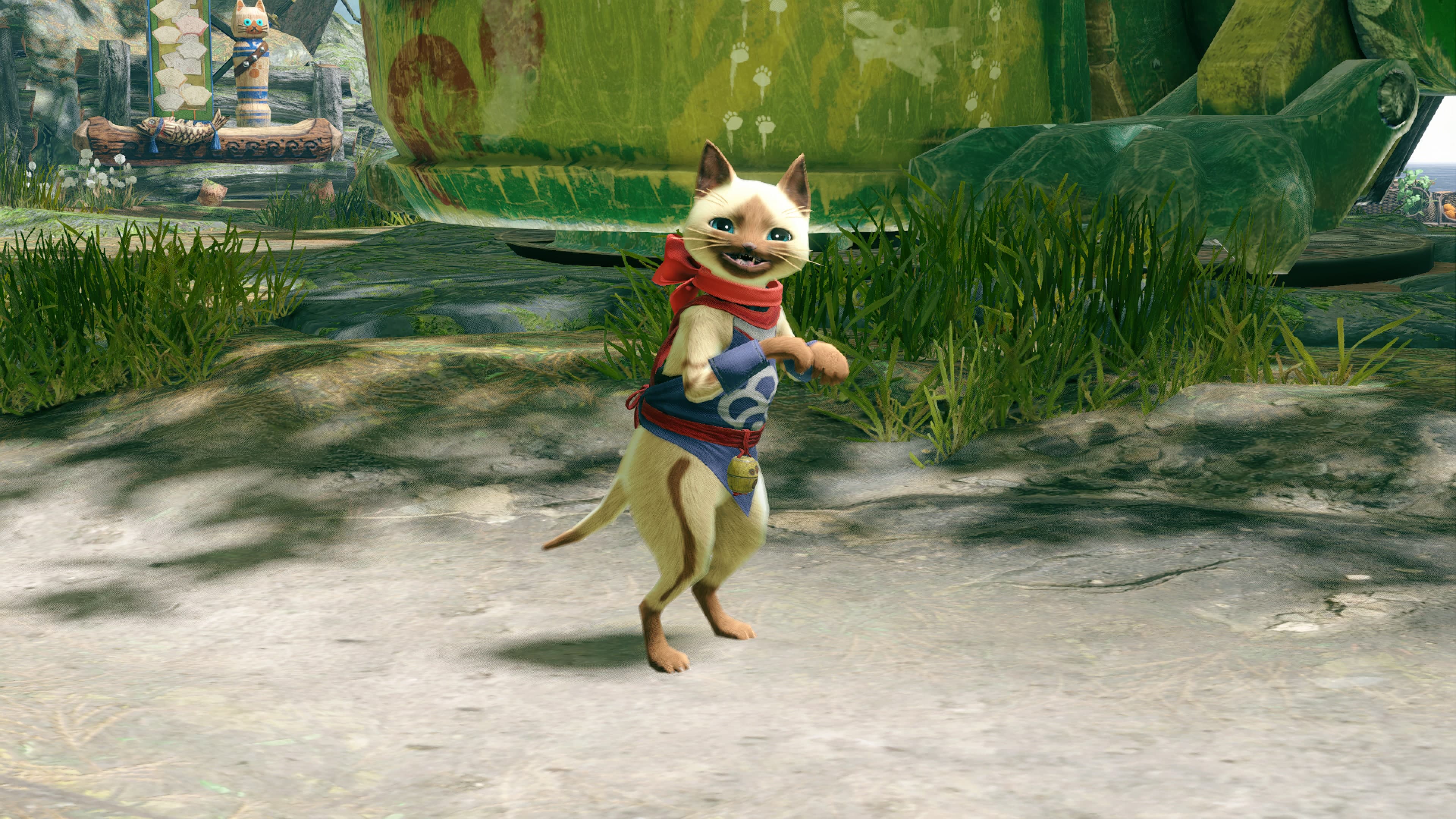 Monster Hunter Rise - "Bow Collar" Palico layered armor piece: скриншот 1