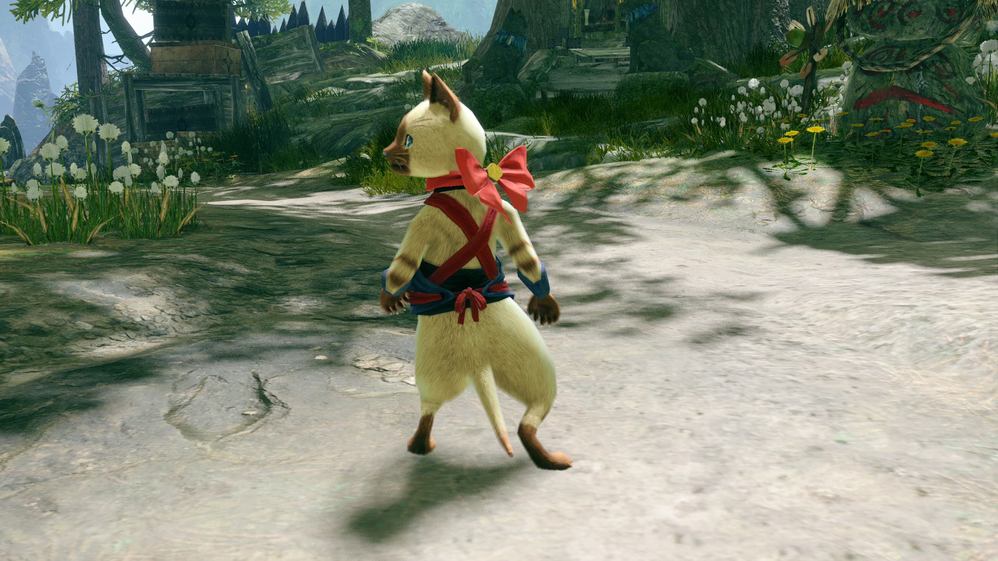 Monster Hunter Rise - "Bow Collar" Palico layered armor piece: скриншот 2