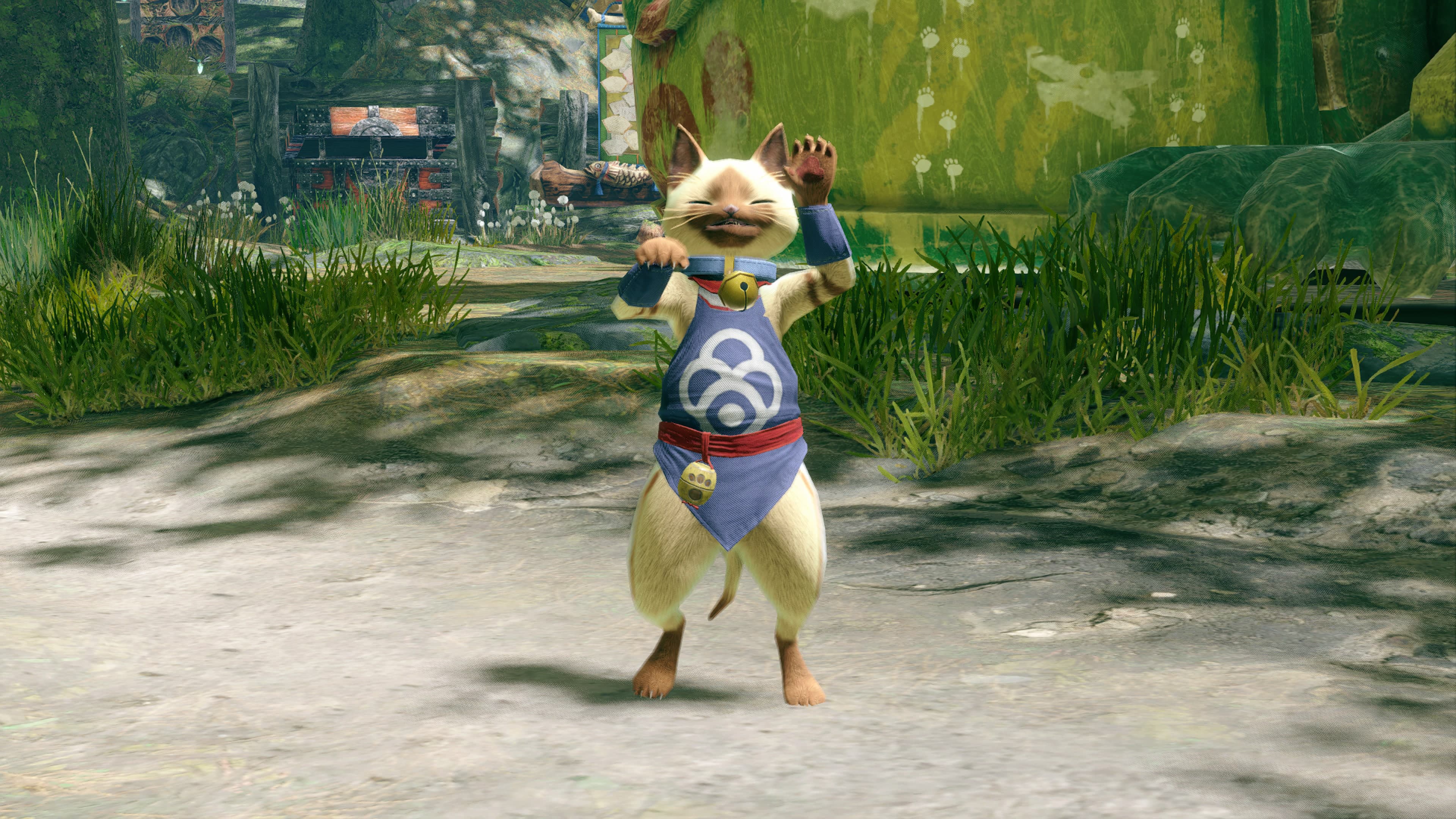 Monster Hunter Rise - "Bell Collar" Palico layered armor piece: скриншот 1