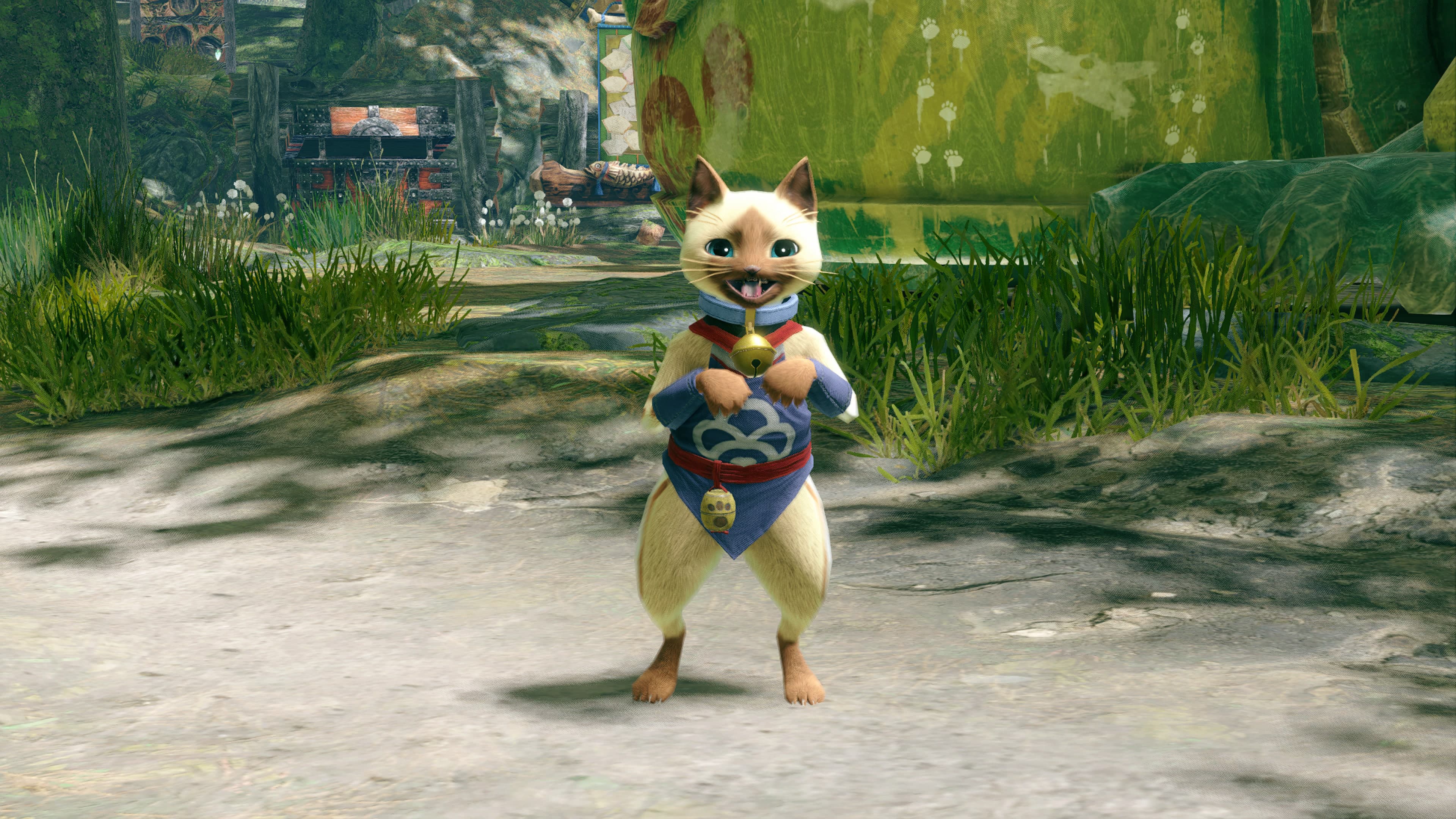 Monster Hunter Rise - "Bell Collar" Palico layered armor piece: скриншот 2
