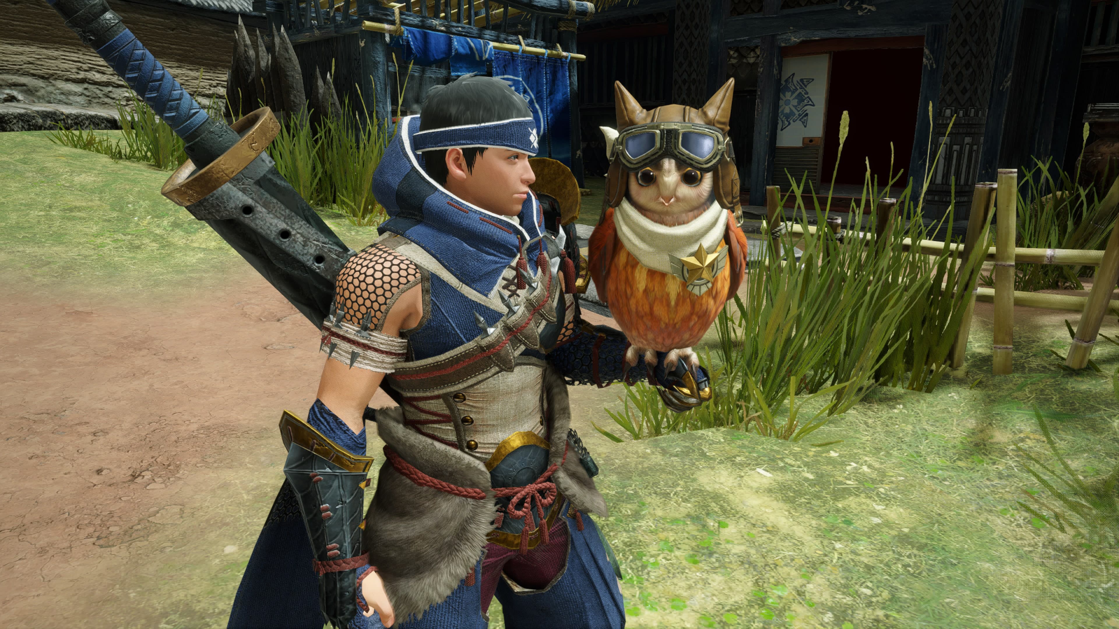 Monster Hunter Rise - "Ace Pilot" Cohoot outfit: скриншот 1