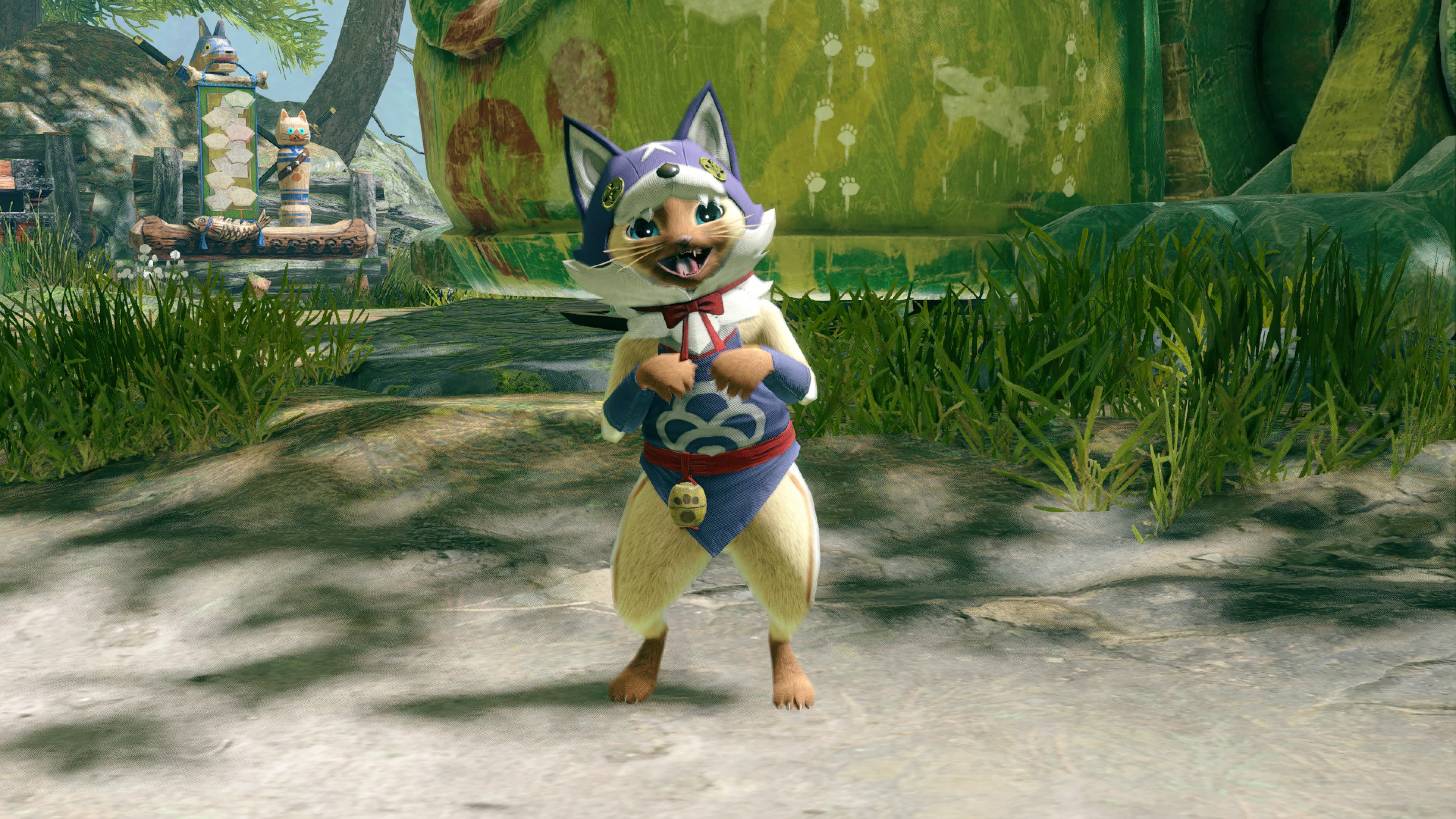 Monster Hunter Rise - "Canyne Mask" Palico layered armor piece: скриншот 1