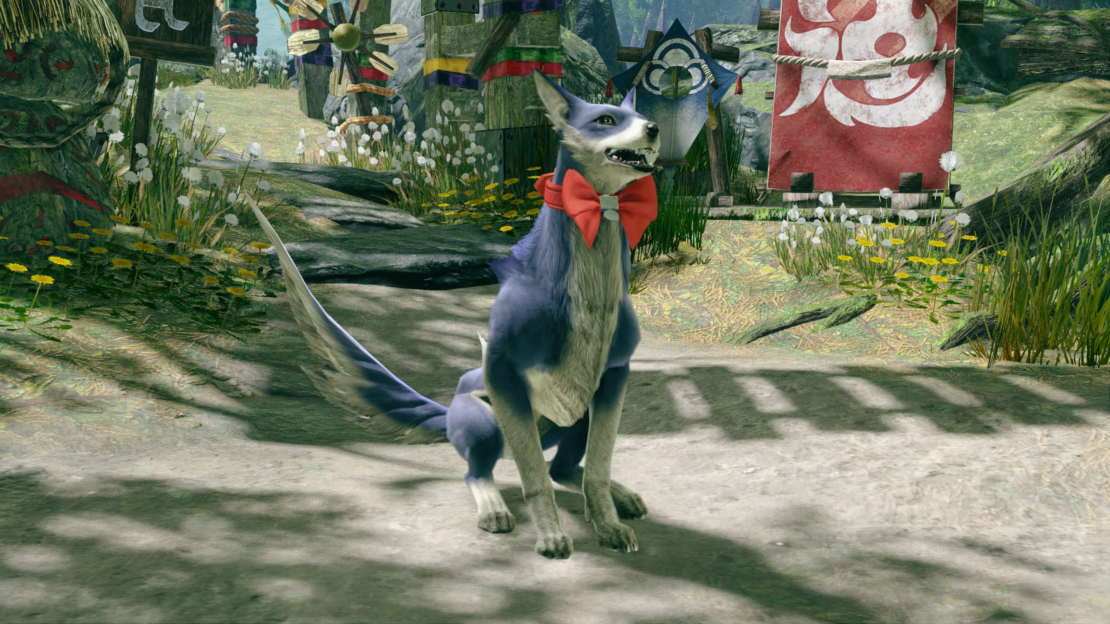 Monster Hunter Rise - "Bow Collar" Palamute layered armor piece: скриншот 1