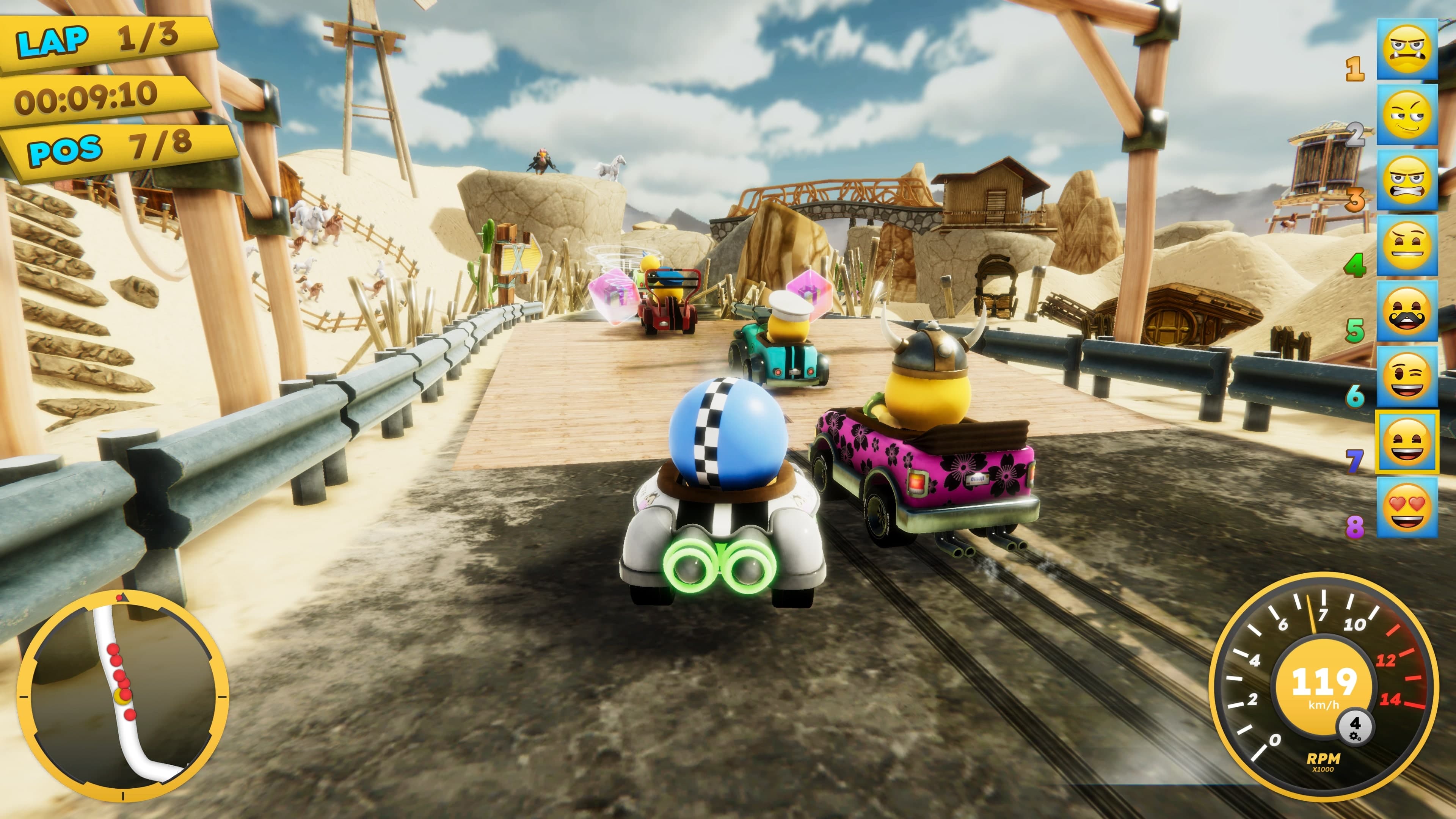 emoji Kart Racer: скриншот 5