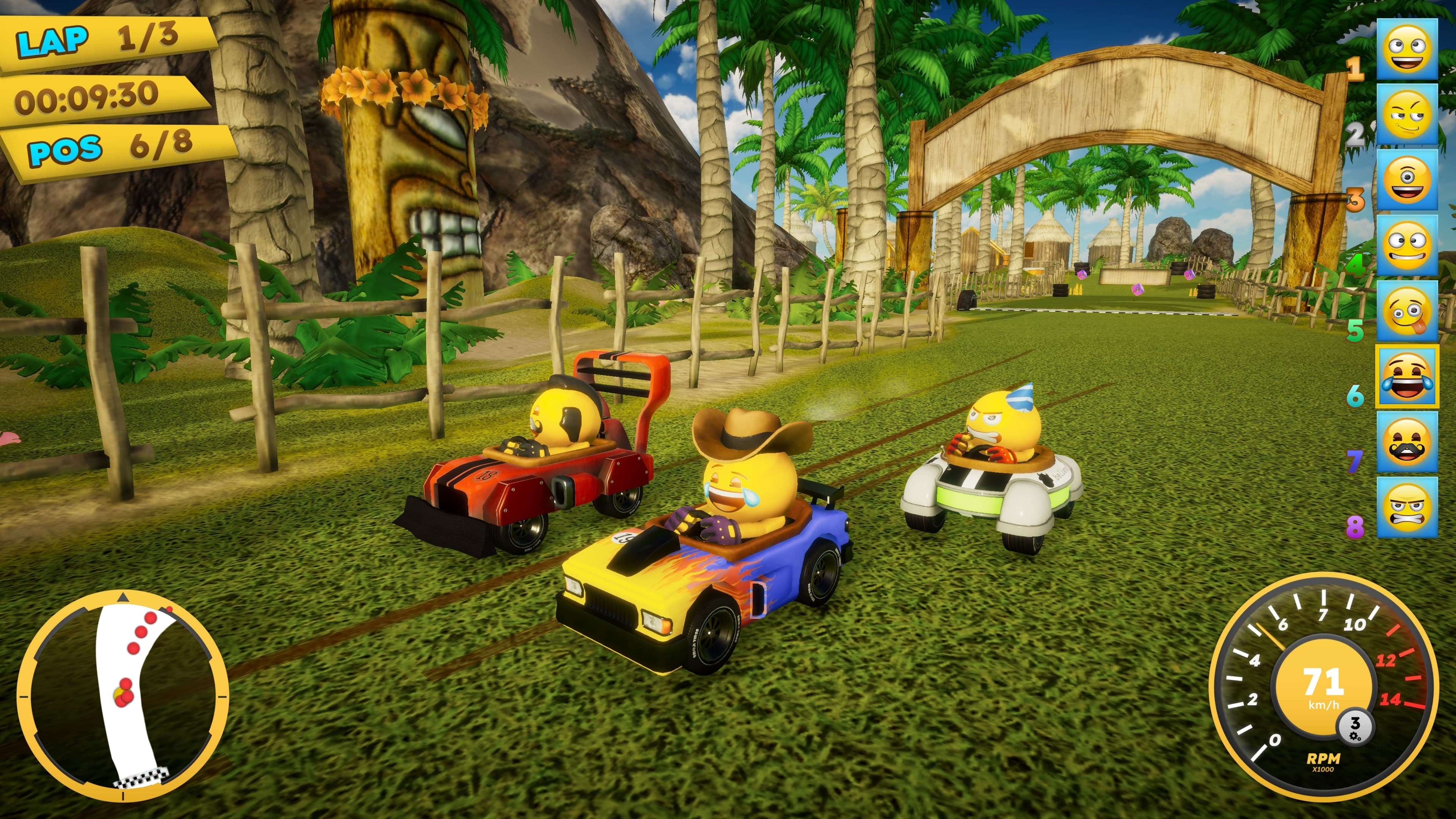 emoji Kart Racer: скриншот 6