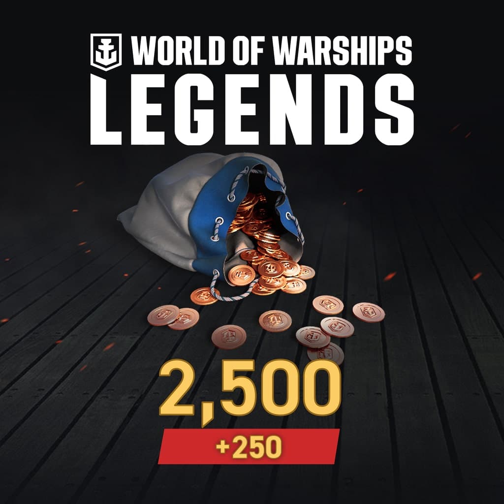 World of Warships: Legends - PS4 2,750 Doubloons