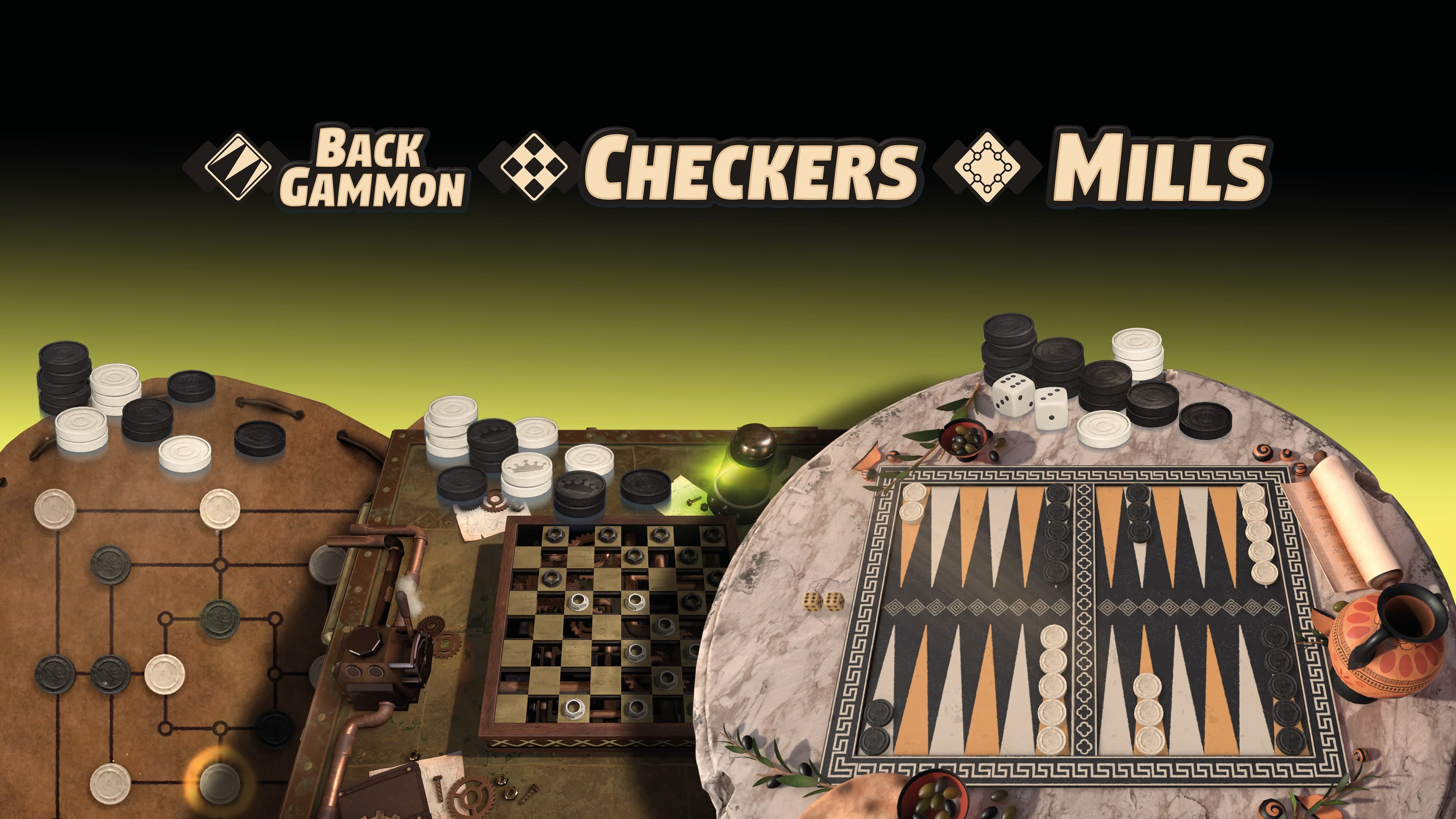 3in1 Game Collection: Backgammon + Checkers + Mills 3in1 Game Collection: Backgammon + Checkers + Mills