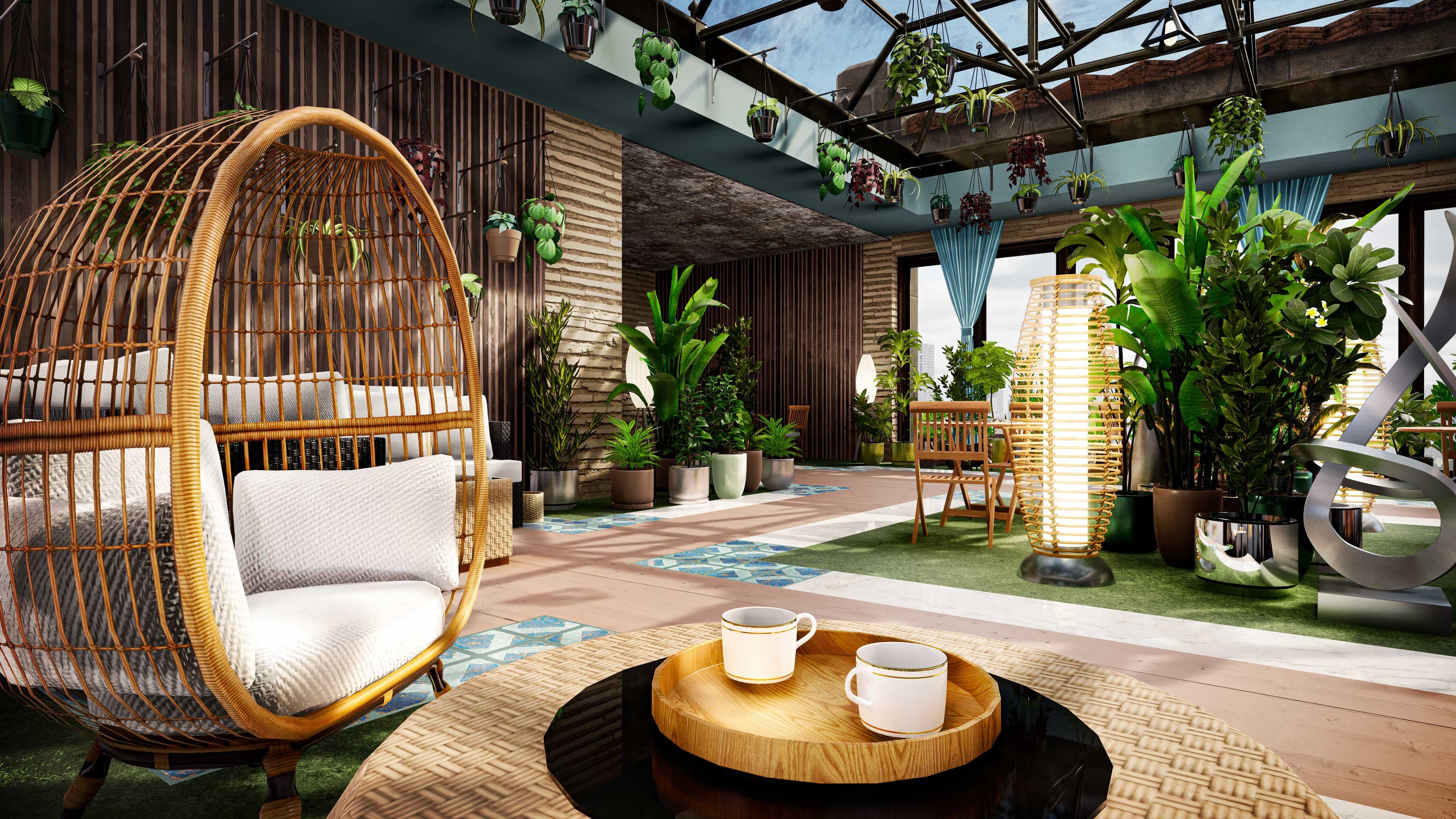 Hotel Renovator - Indoor Garden Room & Furniture Set Addon