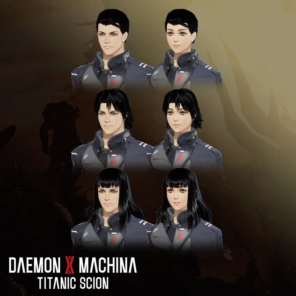 Daemon X Machina: Titanic Scion - Hairstyle Set 3