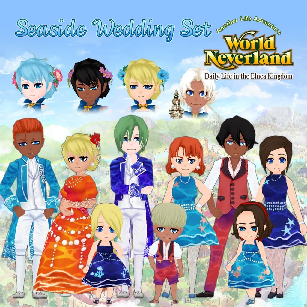 Seaside Wedding Set: WorldNeverland - Daily Life in the Elnea Kingdom - Another Life Adventure