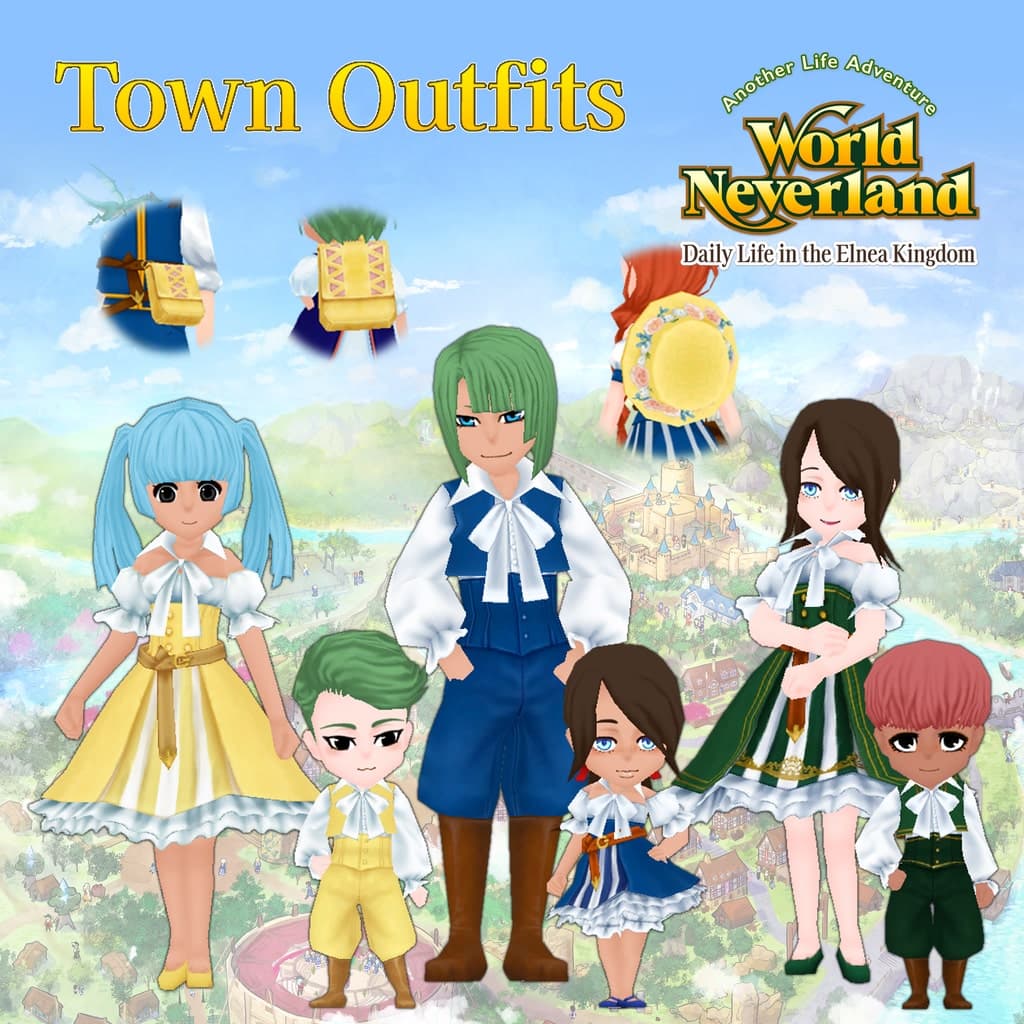 Town Outfits: WorldNeverland - Daily Life in the Elnea Kingdom - Another Life Adventure